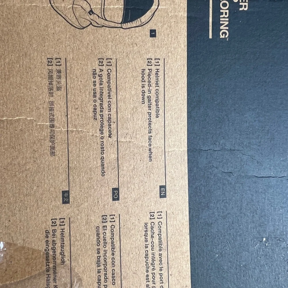 North Face S|M kids grey Whimsy Pow Hood